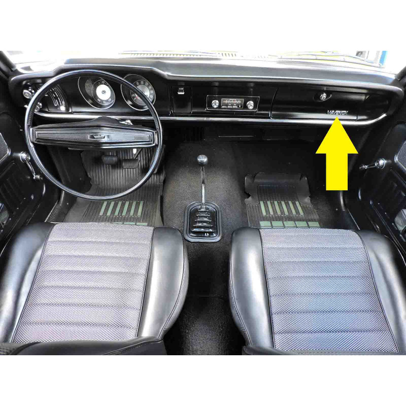 Emblema Ford Maverick Pequeno do Porta Luvas Cromado Novo