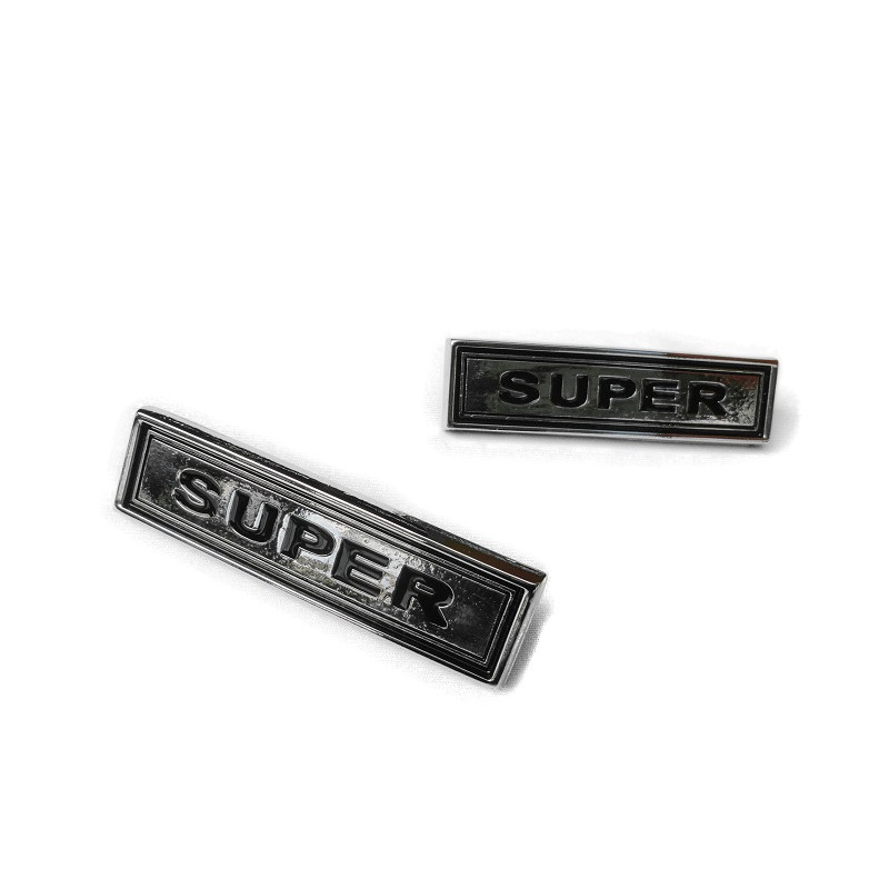 Emblema Lateral do Paralama Maverick Super Cromado Novo Par 