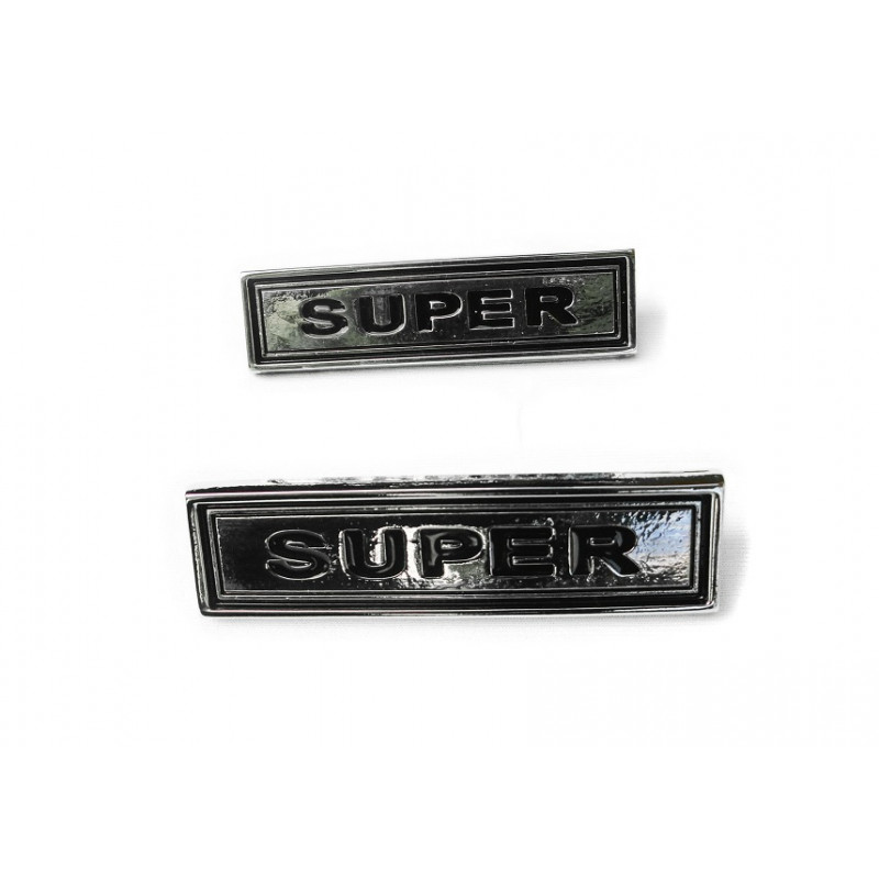 Emblema Lateral do Paralama Maverick Super Cromado Novo Par 