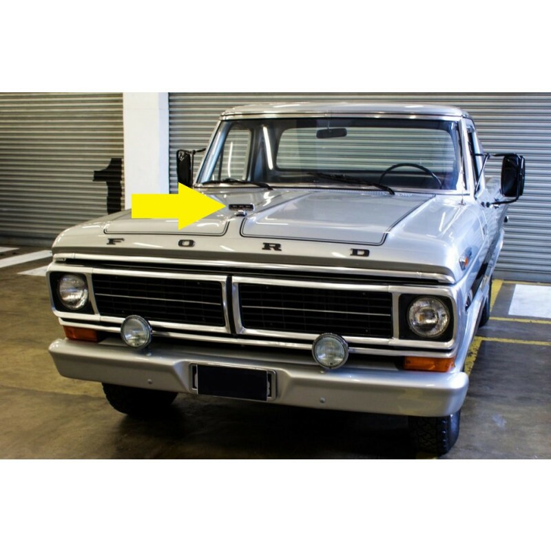 Emblema Mira Capô Ford F-100 1972 em Diante