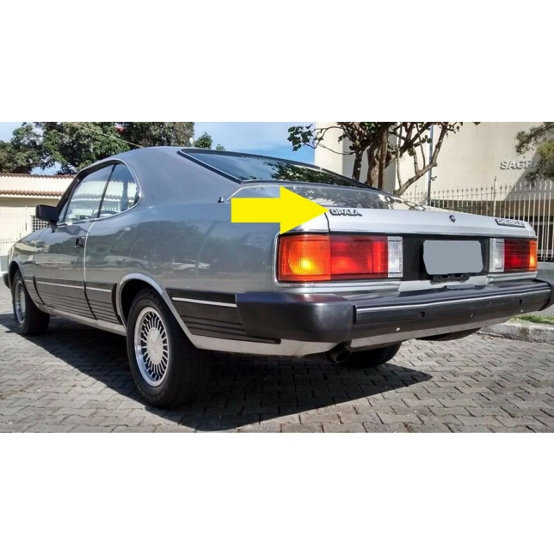 Emblema Traseira ou Paralama Dianteiro Opala 1980 a 1990 Plástico 