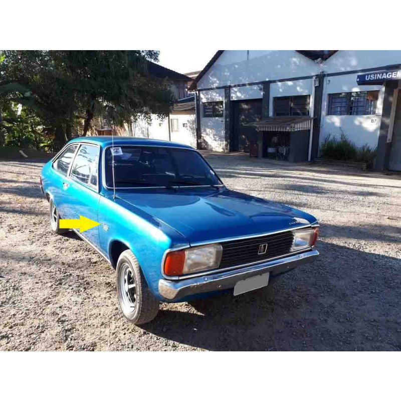 Emblema Paralama Dianteiro Dodge Polara Metal Cromado