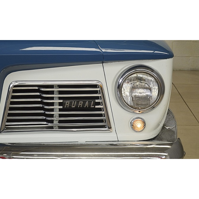 Emblema Rural da Grade Dianteira com Chapinha Suporte de Fixação - Par