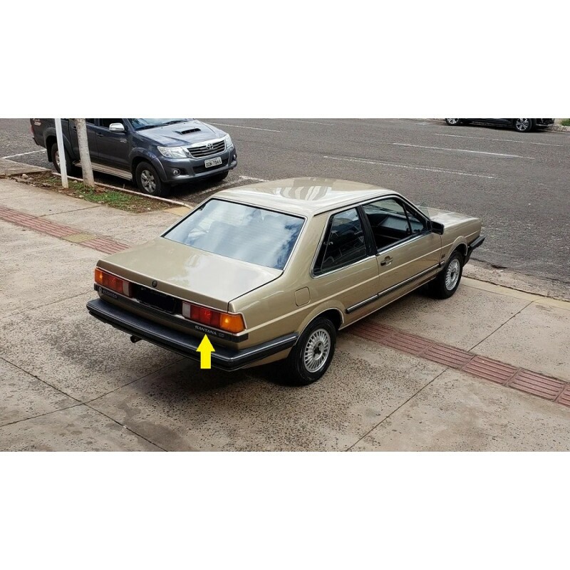 Emblema Santana CD do Painel Traseiro Santana CD até 1986 Novo Plástico