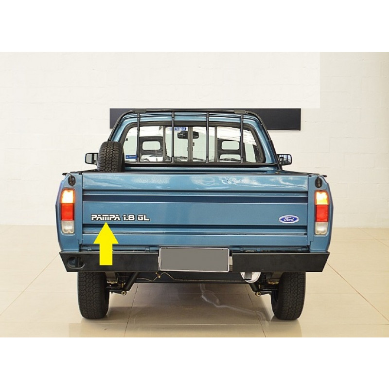 Emblema Letras Tampa Traseira Pampa após 1985 Prata Novo