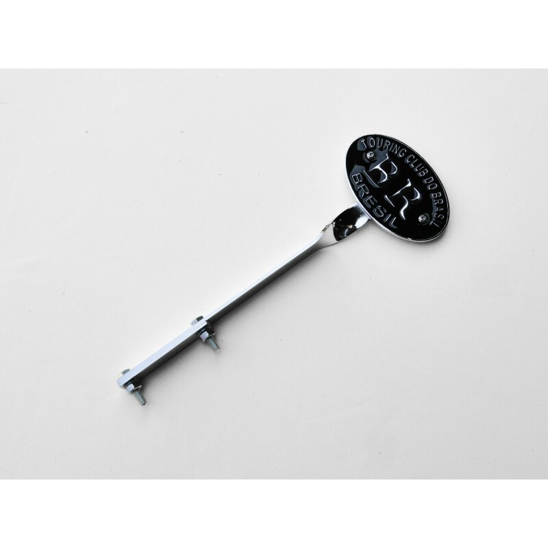 Emblema com Haste Touring Club do Brasil BR Brésil Preto e Prata Novo