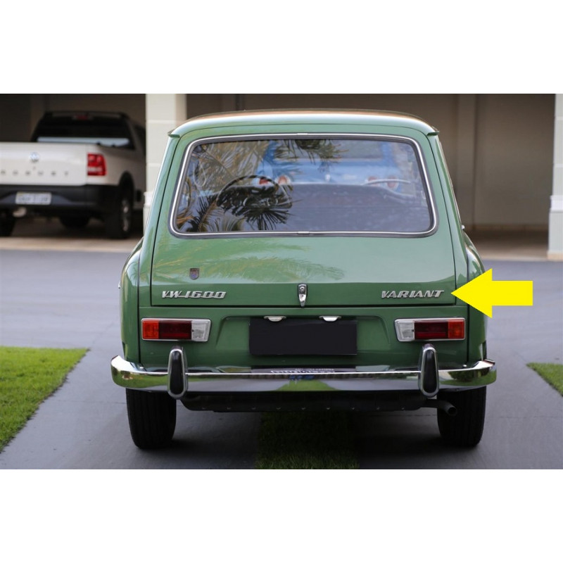 Emblema Traseiro Variant I até 1977 Original Volkswagen Usado