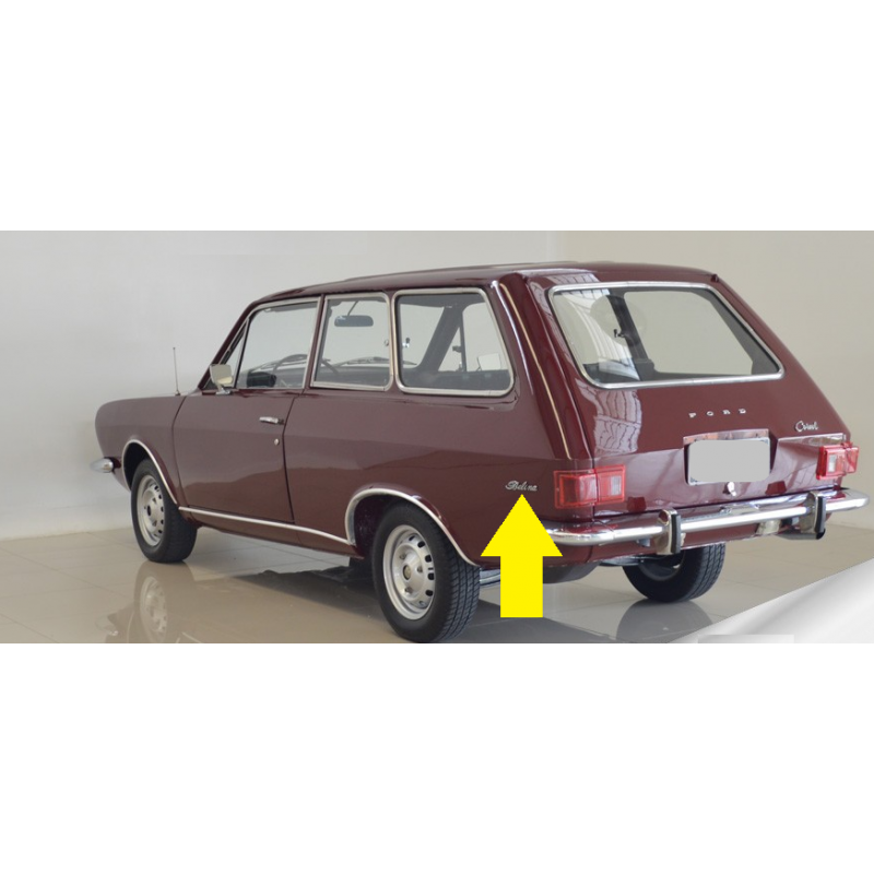 Emblema Traseiro Belina Até 77 Original Restaurado