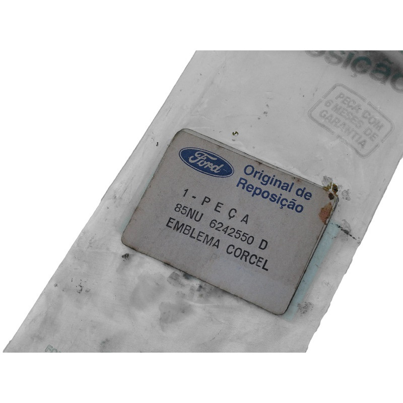 Emblema Traseiro Corcel II Belina II 1985 e 1986 Grande Original Ford Novo