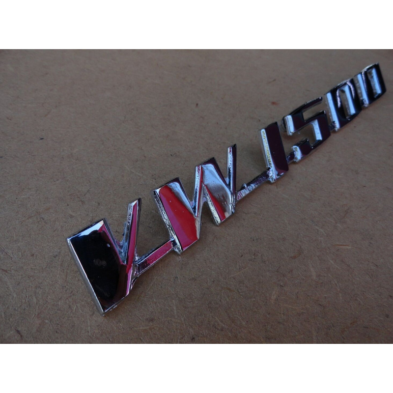 Emblema VW 1500 Karmann Ghia Kombi TL Variant Cromado Novo