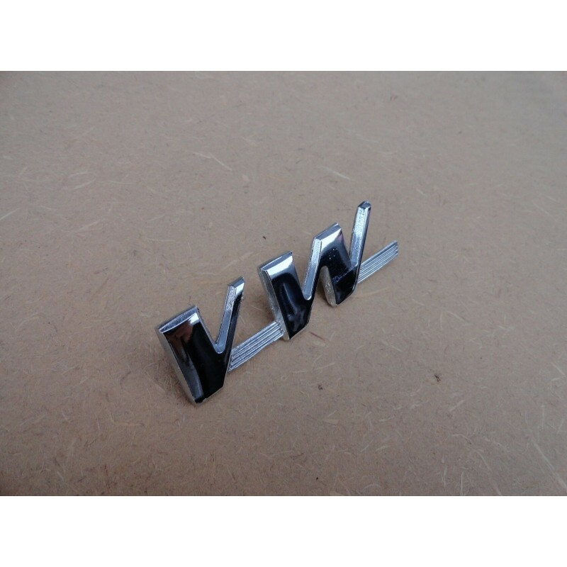 Emblema Vw Sp2 Novo Cromado Letras Vermelhas Em Metal