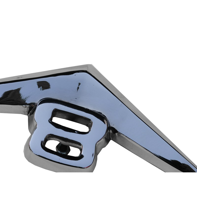 Emblema V8 Grade Dianteira Ford F-100 1956 a 1961 Novo Cromado