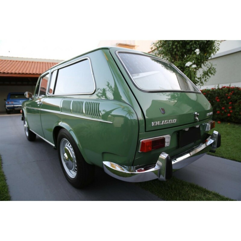 Emblema VW 1600 Cromado Variant Brasilia Karmann Ghia Zé do Caixão TL