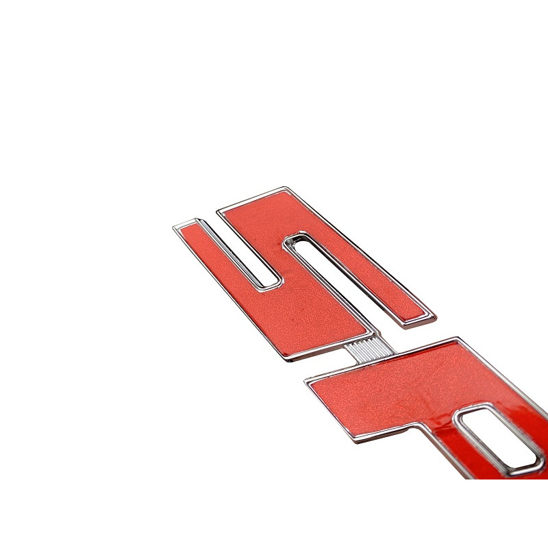 Emblema Traseiro Cromado Volkswagen SP2 Vermelho Novo