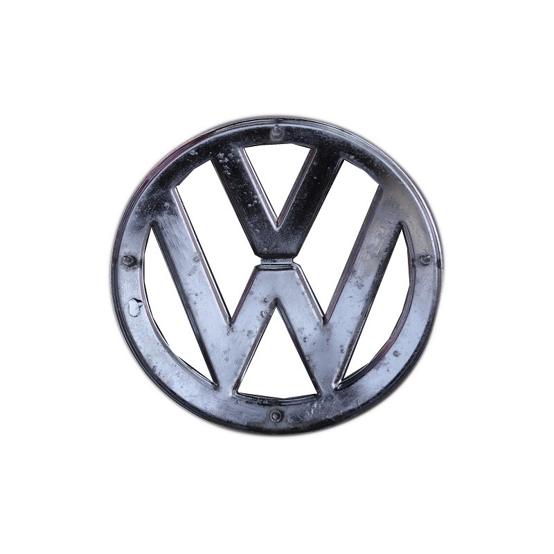 Emblema VW Frontal Frente Kombi Corujinha até 75 Cromado Usado 