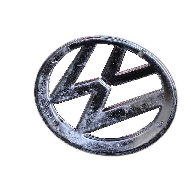 Emblema VW Frontal Frente Kombi Corujinha até 75 Cromado Usado 