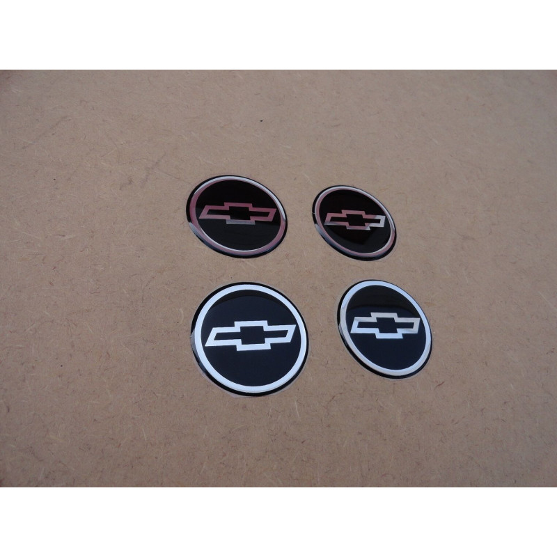 Emblema Calota Adesivo Chevrolet Resinado 48mm - Jogo