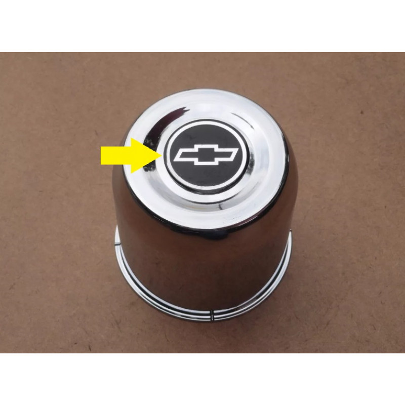 Emblema Calota Adesivo Chevrolet Resinado 48mm - Jogo