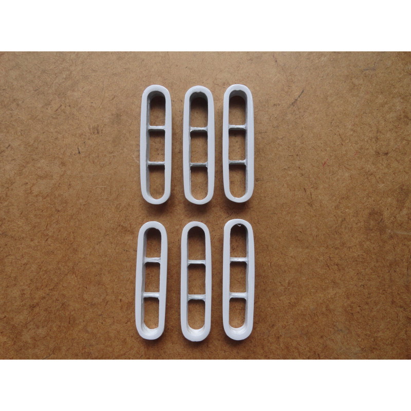 Difusor de Ar Interno Branco Entrada Saida Acabamento Fusca Brasilia Variant TL – Jogo