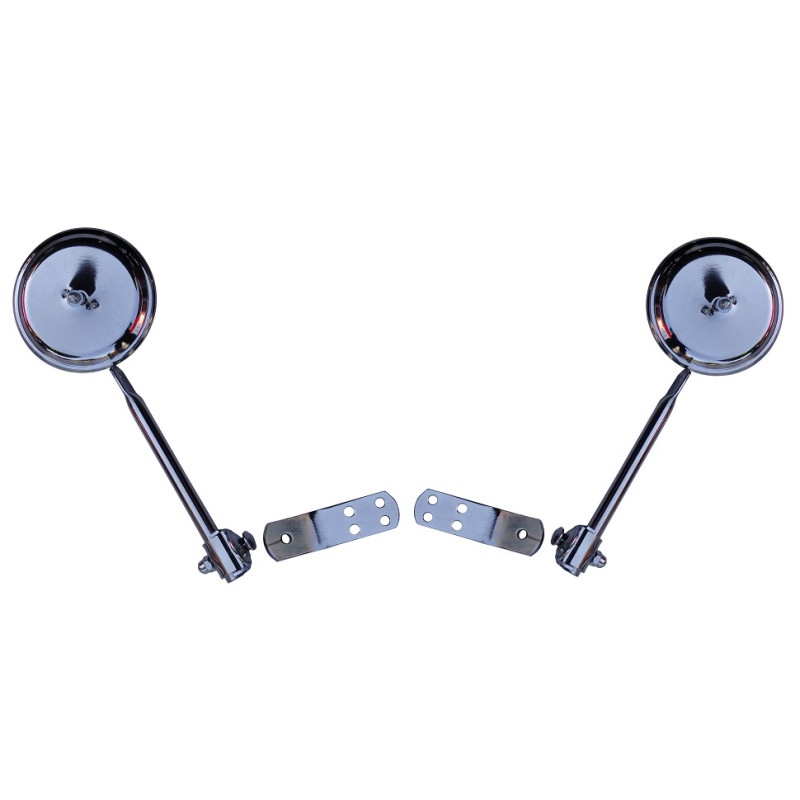 Retrovisor Externo F-100 1953 a 1971 15cm Cromado - Par