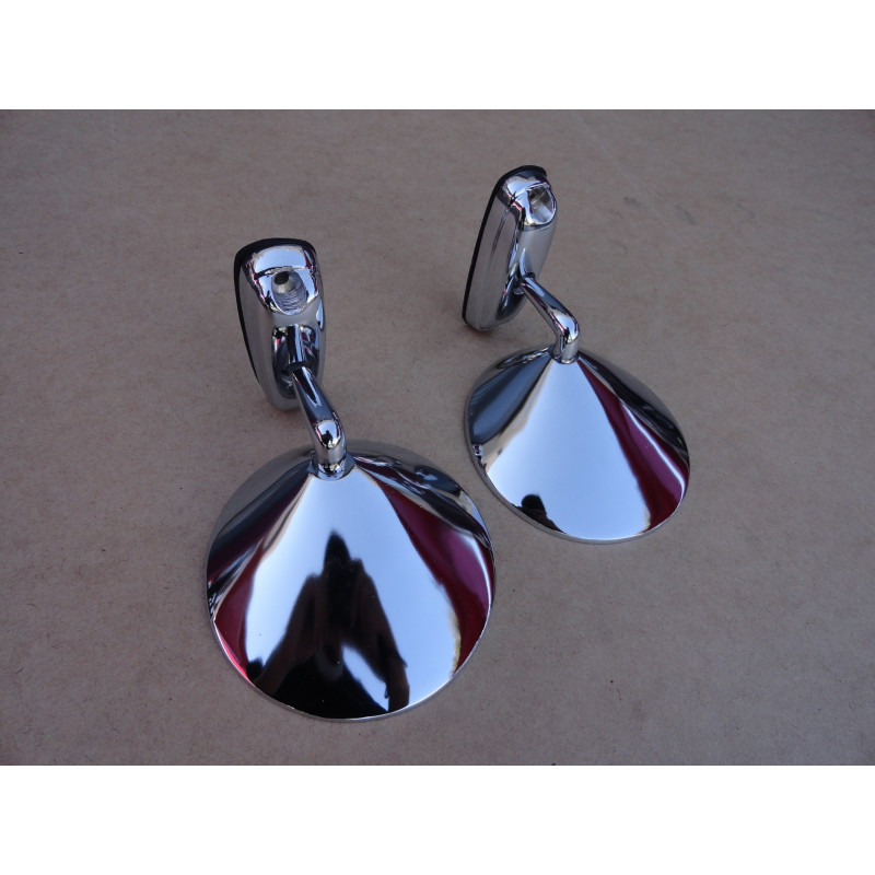 Retrovisor Externo Fiat 147 Cromado - Par