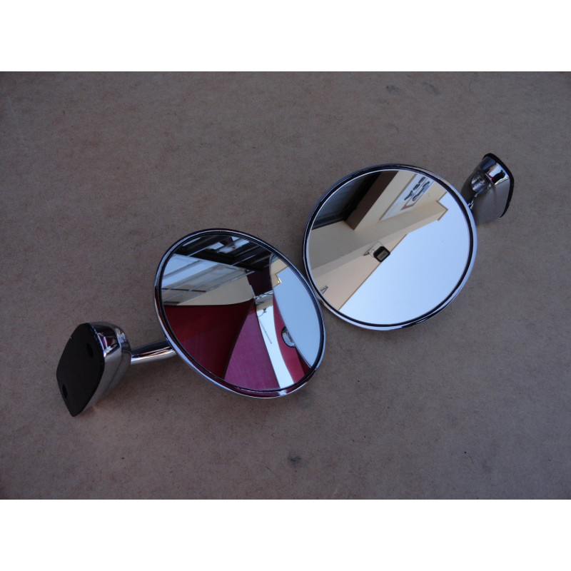 Retrovisor Externo Fiat 147 Cromado - Par