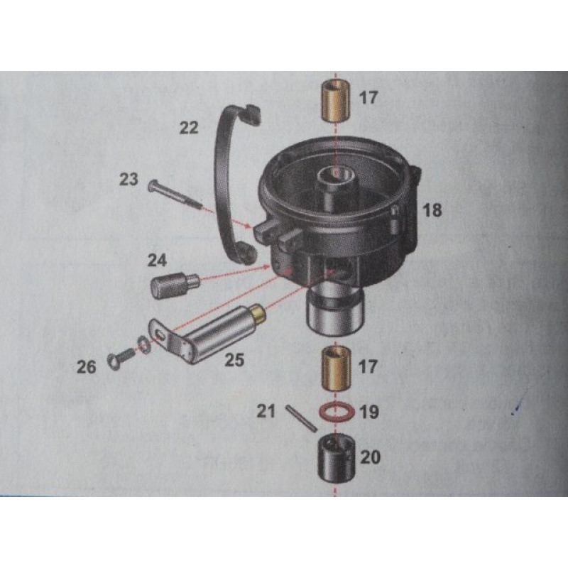 Distribuidor Esquema de Peças