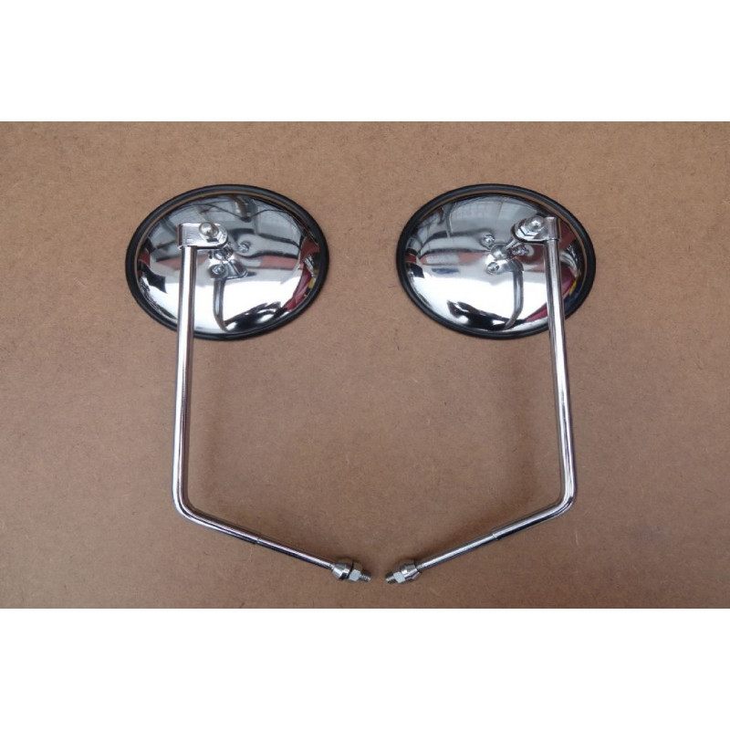 Retrovisor Externo com Haste Cromado Kombi 1959 à 1975 Novo - Par