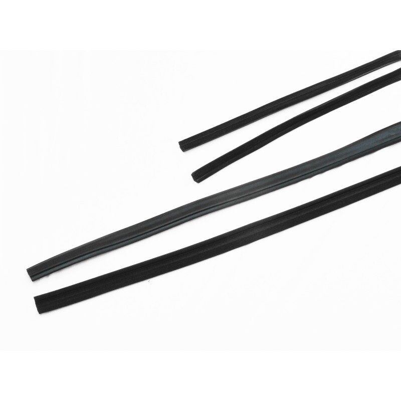 Borracha Kit Jogo F-100 F-1000 72 à 92 Parabrisa P/ Friso Inox Vigia Porta Canaleta 