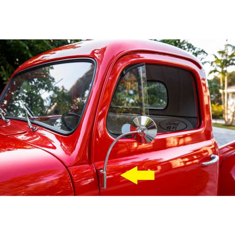 Retrovisor Externo Ford F-1 1948 A 1952 Dobradiça Porta - Par