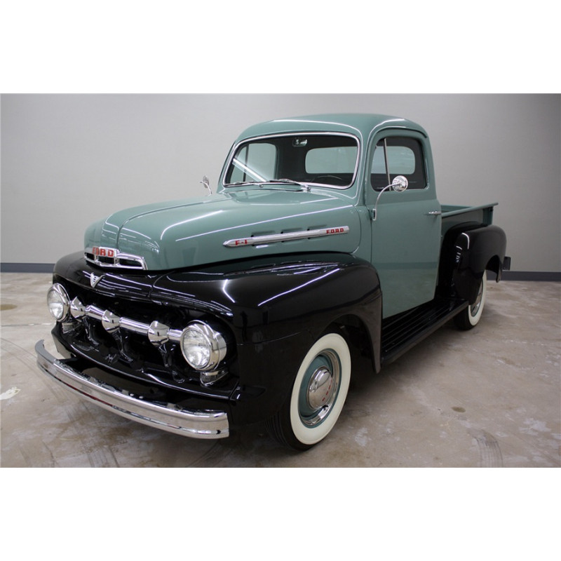 Parachoque Dianteiro e Traseiro Cromado Ford F-1 1948 a 1952 C/ Borda Importados - Par