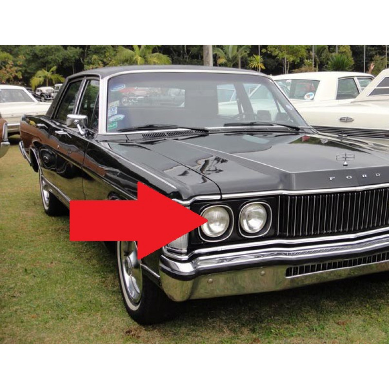 Farol Bloco Óptico Rossi 140mm 5,5Pol H4 Duplalux Original Usado