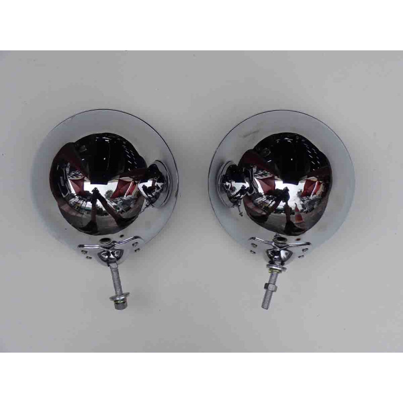 Farol com Bojo Cromado Década 30 Hot Rod Antigos Universal - Par