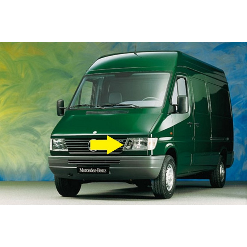 Farol Esquerdo Mercedes Sprinter até 2002 Orgus Lente Vidro Novo