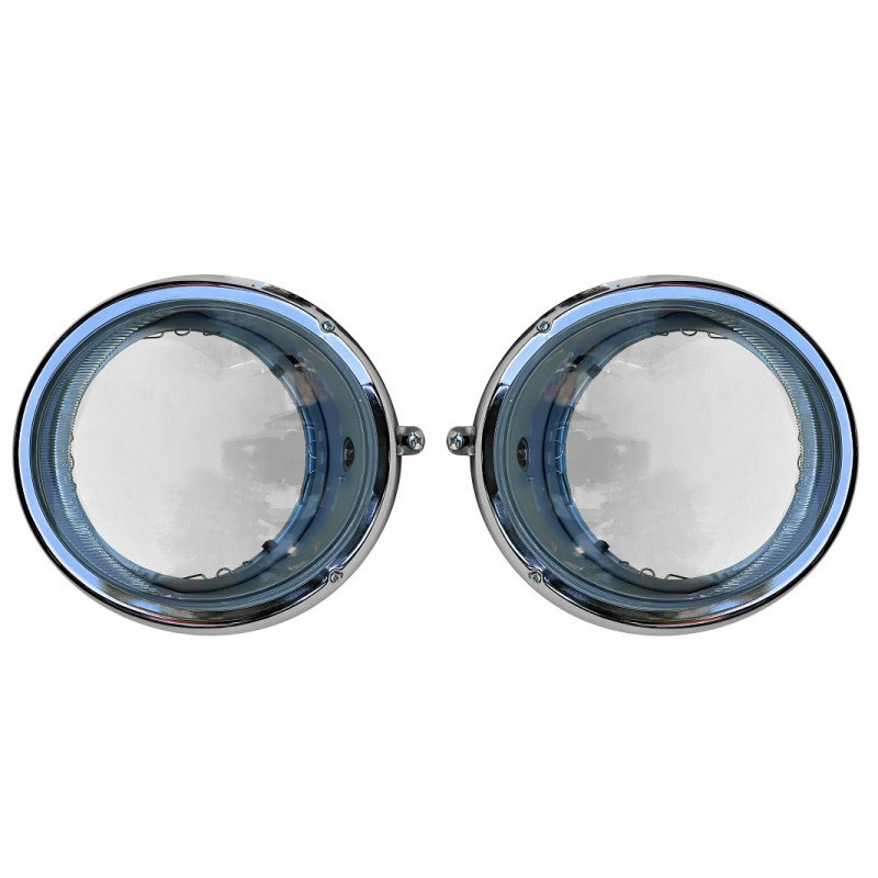 Farol Caminhão Mercedes Benz 1111 1113 1313 Antigo Vidro Novo - Par