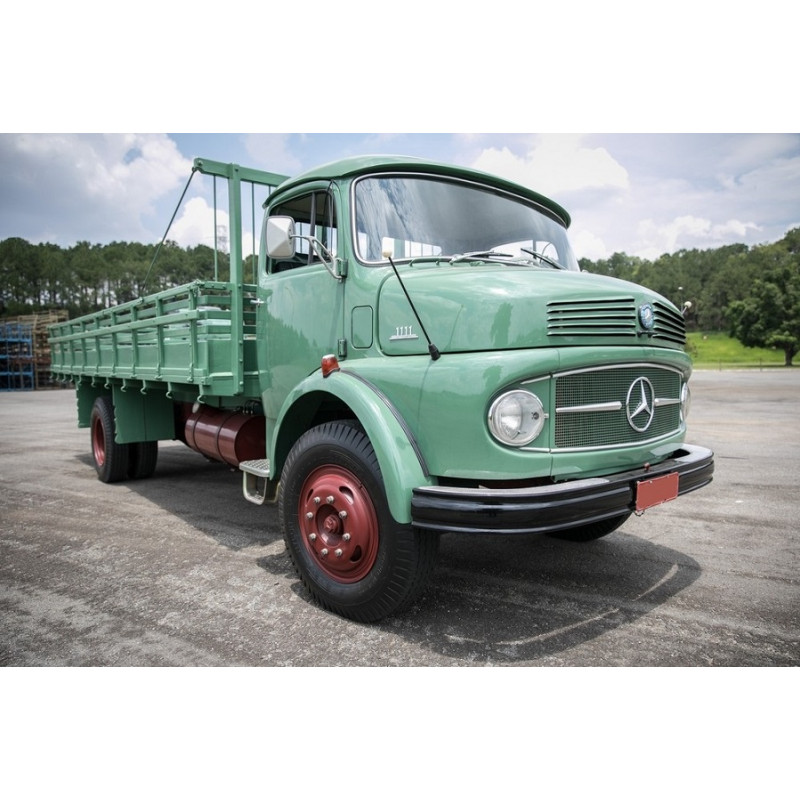 Farol Caminhão Mercedes Benz 1111 1113 1313 Antigo Vidro Novo - Par