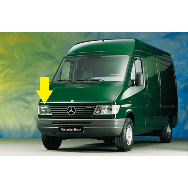 Farol Direito Mercedes Sprinter até 2002 Orgus Lente Vidro Novo