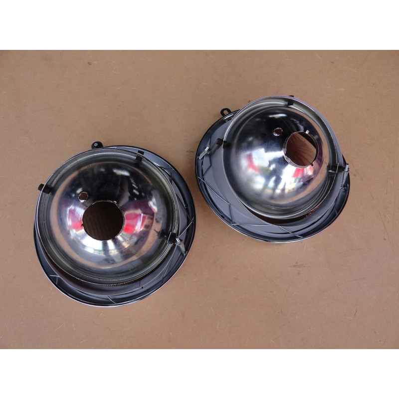 Farol Dianteiro com Aba Fusca 1963 a 1972 Olho Sapo/Boi - Par