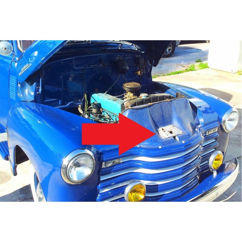 Fechadura Capô Boca de Bagre e Sapo 1947 à 1955 Nova