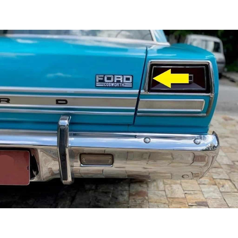 Friso Da Lente Da Lanterna Traseira Galaxie Landau 73 A 75