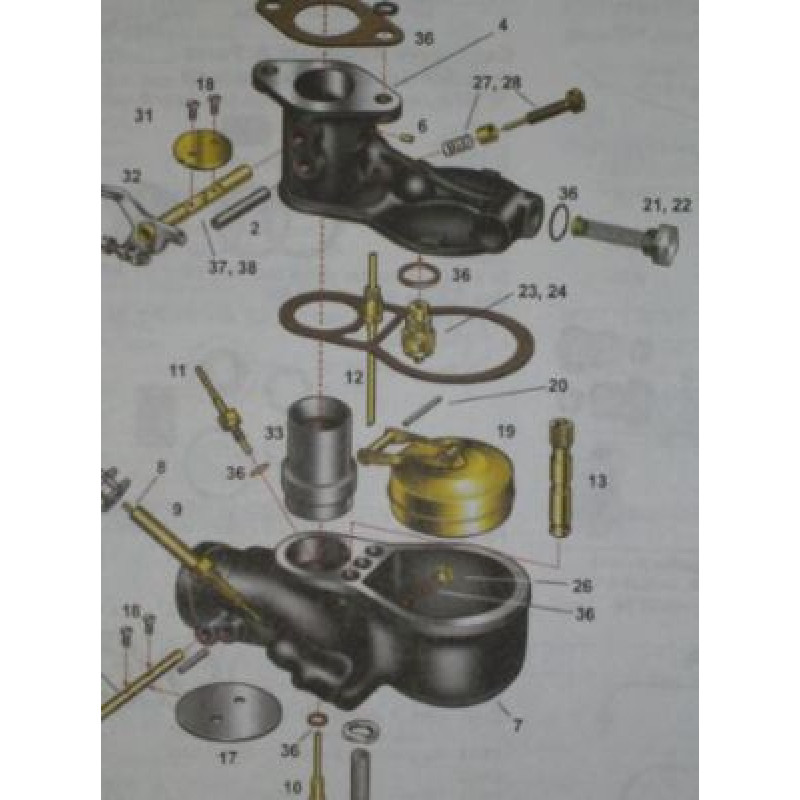 Peça Carburador Filtro Combustível Zenith Ford 28 à 29 Importado