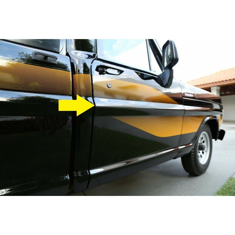 Folha Porta Direita F-100 F-1000 1972 a 1992 Com Detalhe