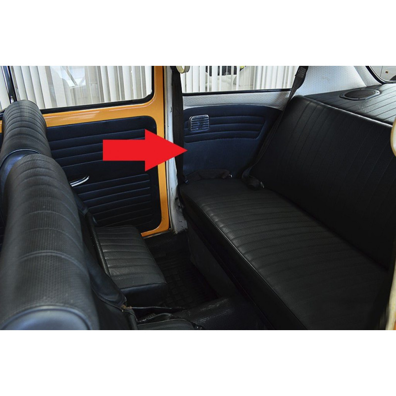 Forro da Lateral Traseira Fusca até 1977 Preto - Par