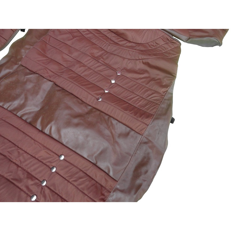 Capa Forro Banco Corcel I 2 Portas até 1977 Marrom Fechado Jogo 6 Peças