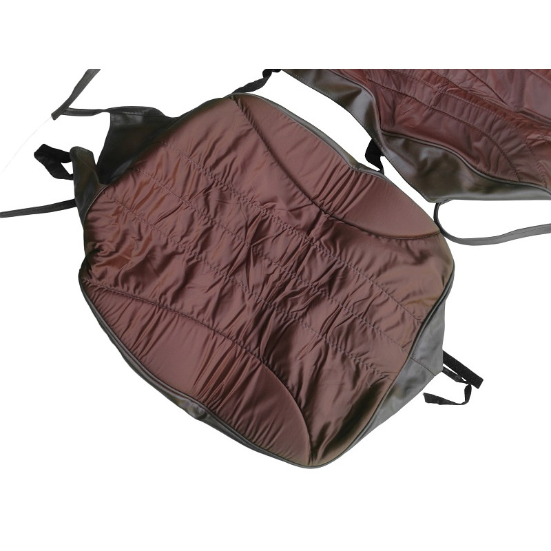 Capa Forro Banco Corcel I 2 Portas até 1977 Marrom Fechado Jogo 6 Peças