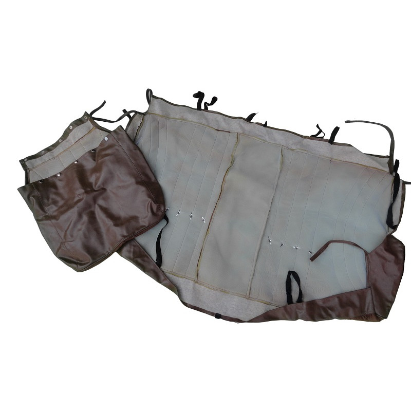 Capa Forro Banco Corcel I 2 Portas até 1977 Marrom Fechado Jogo 6 Peças