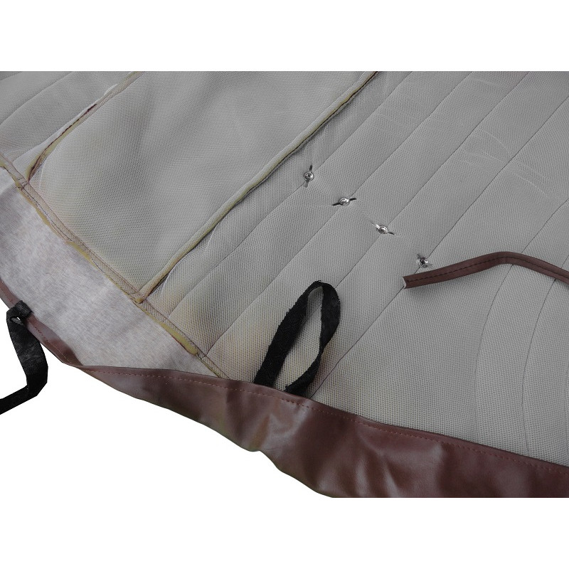 Capa Forro Banco Corcel I 2 Portas até 1977 Marrom Fechado Jogo 6 Peças