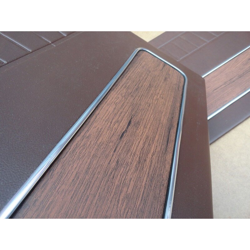 Forro de Porta Corcel II 1978 à 1981 Marrom c/ Jacarandá - Par