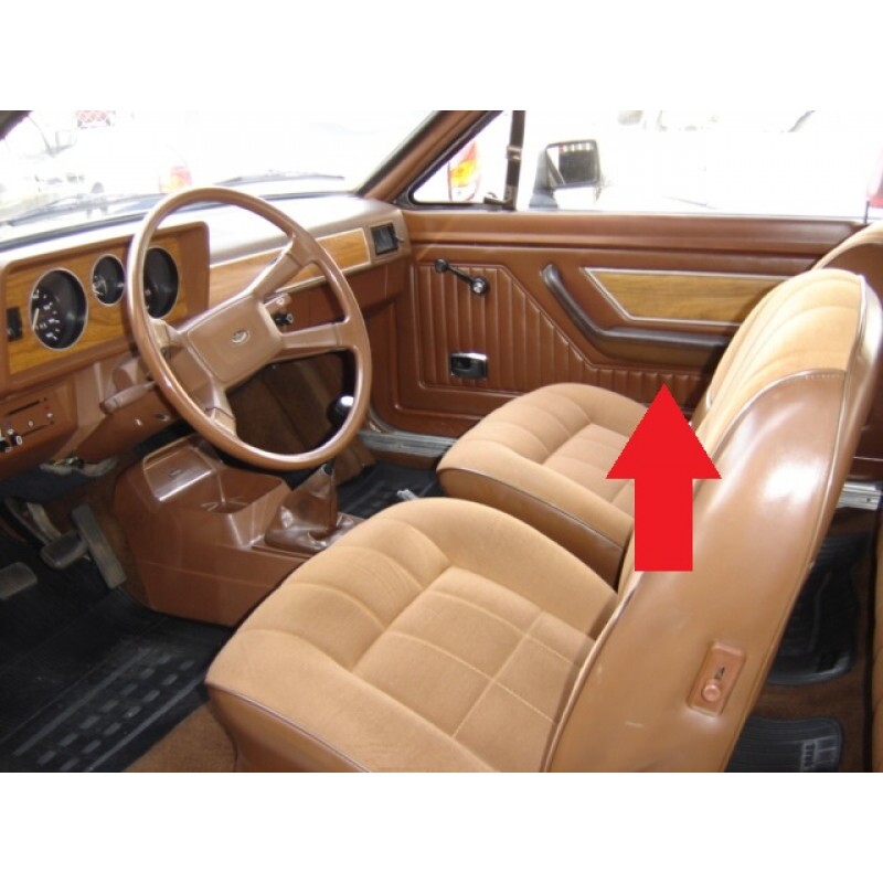 Forro de Porta Corcel II 1978 à 1981 Marrom c/ Jacarandá - Par