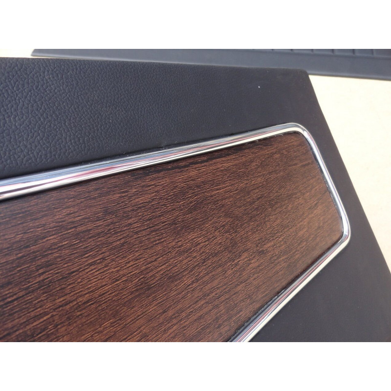 Forro de Porta Corcel II 1978 à 1981 Preto c/ Jacarandá - Par